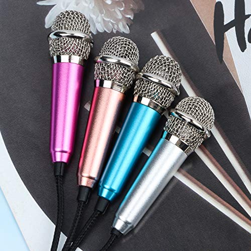LOCOLO 4Pcs Mini Karaoke Microphone for Voice Recording, Portable Microphone for Chatting and Singing, Compatible with Smartphone, iPhone, iPad, Laptop - Image 4