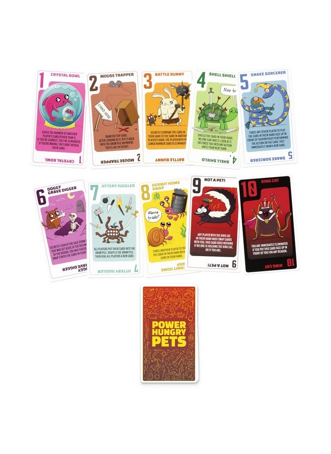 Exploding Kittens Exploding Kittens Power Hungry Pets in Collectible Tin 2-6 Players - Ages 7+ - 15 Minutes to Play - Strategic and Simple Card Game - Ideal for Party, Family Game Night, Kid and Adult  - Image 5