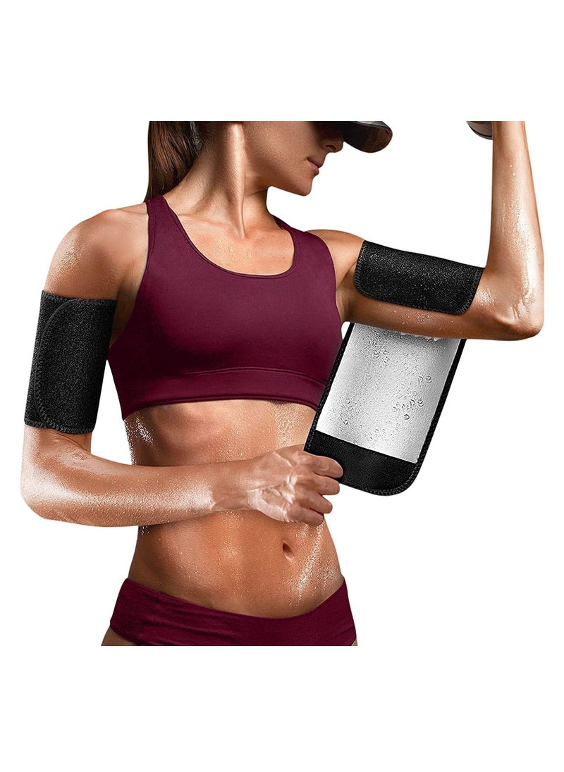 Excefore Arm Trimmer for Women & Men Sweat Shaper Bands,Sauna Wraps,Reduce Cellulite and Improve Sweating,Wraps Trainer Sports Workout(2 Pack)  - Image 1