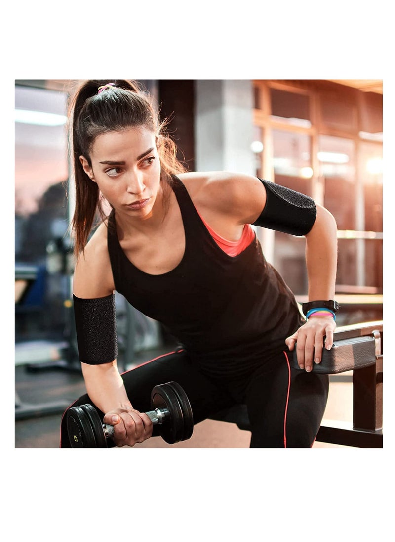 Excefore Arm Trimmer for Women & Men Sweat Shaper Bands,Sauna Wraps,Reduce Cellulite and Improve Sweating,Wraps Trainer Sports Workout(2 Pack)  - Image 4