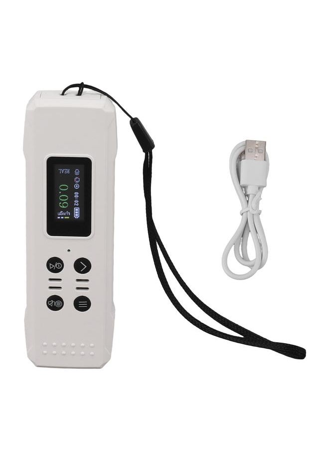 Thoraya Digital Nuclear Radiation Detector Beta Gamma X Ray 400mah USB Type C Nuclear Radiation Monitor White  - Image 1