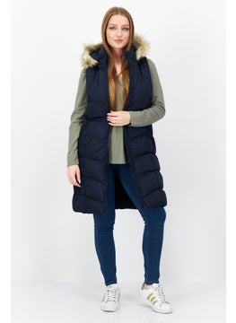 Women Quilted Puffer Jacket Vest, Navy Blue - pzsku/Z12E63B232C6989FB54F5Z/45/_/1724351254/f66eee3e-ebcb-424b-ab46-448c71b39c5d