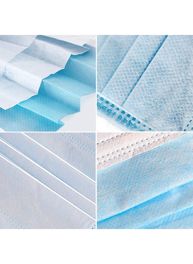 اليشمك مجموعة أقنعة وجه من 3 طبقات للاستخدام مرة واحدة، 50 قناع - Image 4