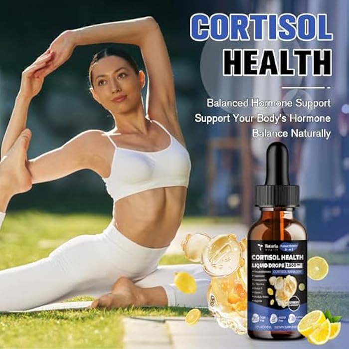Totaria cortisol Supplement Liquid Drops Hormone Balance for Women Men with Magnesium Complex,Ashwagandha,Rhodiola Rosea,L Theanine,Phosphatidylserine Supplements Mood, Focus, Sleep Support 2 FL.OZ - Image 3