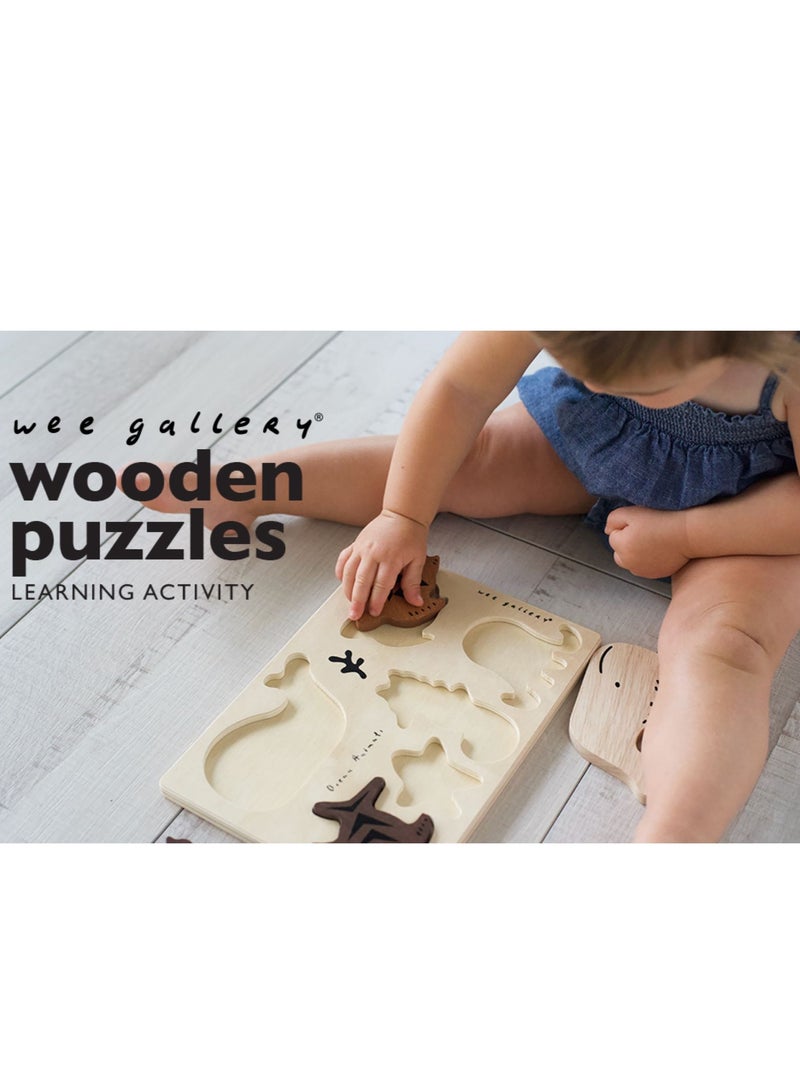 Wee Gallery Wooden Tray Puzzle Woodland Ocean Animals- Montessori Toys for Early Learning & Fine Motor Skill Development - Sustainable Educational Toys for Kids, Toddler… - Image 5