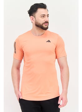 Adidas Men Sportswear Fit Short Sleeve Tennis T-Shirt, Coral  - Image 1
