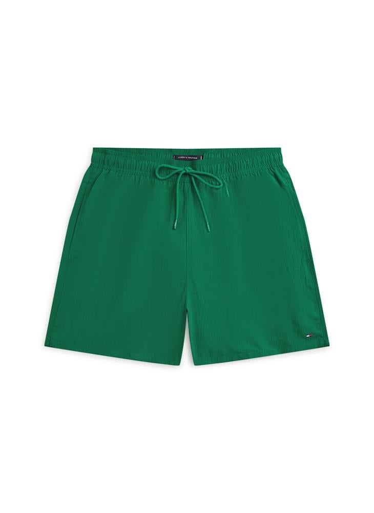 TOMMY HILFIGER Flag Embroidery Mid Length Swim Shorts - Image 5