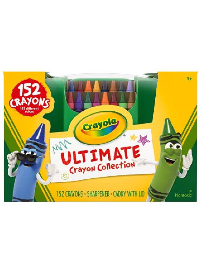 Crayola Ultimate Crayon Collection Portable Coloring Set Assorted Colors 152 Count Gift For Kids Age 3 Plus - Image 2