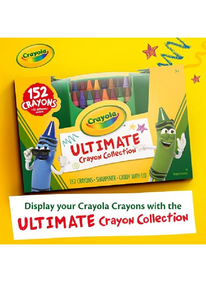 Crayola Ultimate Crayon Collection Portable Coloring Set Assorted Colors 152 Count Gift For Kids Age 3 Plus - Image 4