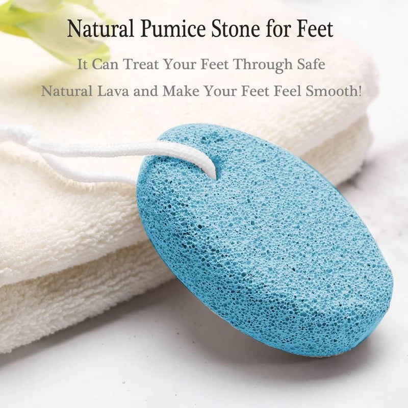 HOOMBOOM 2PCS Natural Pumice Stone for Feet, Lava Pedicure Tools Hard Skin Callus Remover for Men/Women Feet and Hands - Natural Foot File Exfoliation to Remove Dead Skin - Image 4