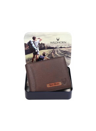 WildHorn Customizable Leather Wallet for Gifting Engrave with Your Name Company Name or Initials - pzsku/Z12E6892A22361C0F8CA9Z/45/_/1695198761/f5ef394e-519d-48e0-9617-f1e4f618411b