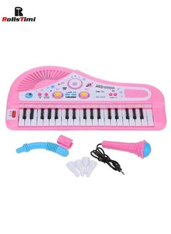 RollsTimi  Kids Piano Keyboard, Musical Learning Educational Toy for Beginners 37 Keys Portable Piano Electronic Keyboard with Microphone  - Image 2