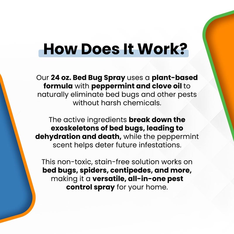 Bed Bug Patrol Bed Bug Spray & Killer â€“ 24oz | Fast-Acting Treatment Kills Bed Bugs, Eggs & Larvae on Contact | Plant-Based Natural Formula | Safe for Home, Family & Pets - Image 3