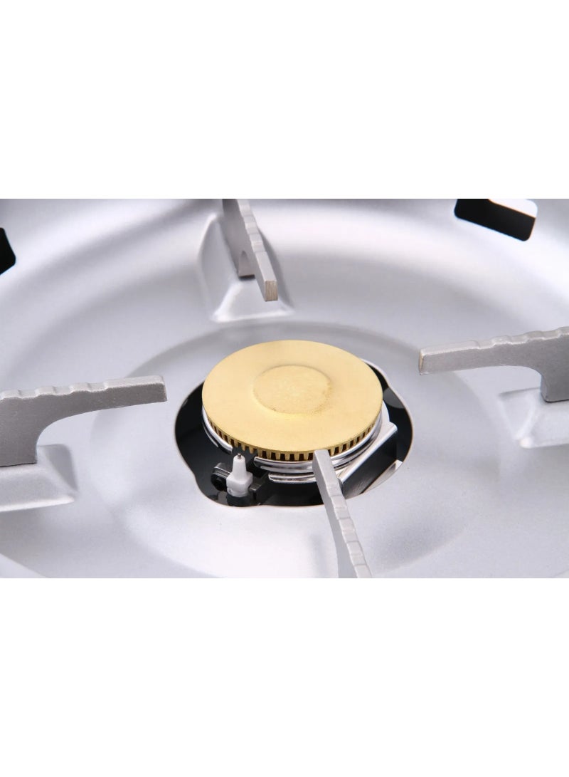 porodo Single Burner Tabletop Gas Stove with Multi-Level Flame Control, Instant Electronic Ignition, Quick Setup Design, Butane Gas Type - Gray - Image 2