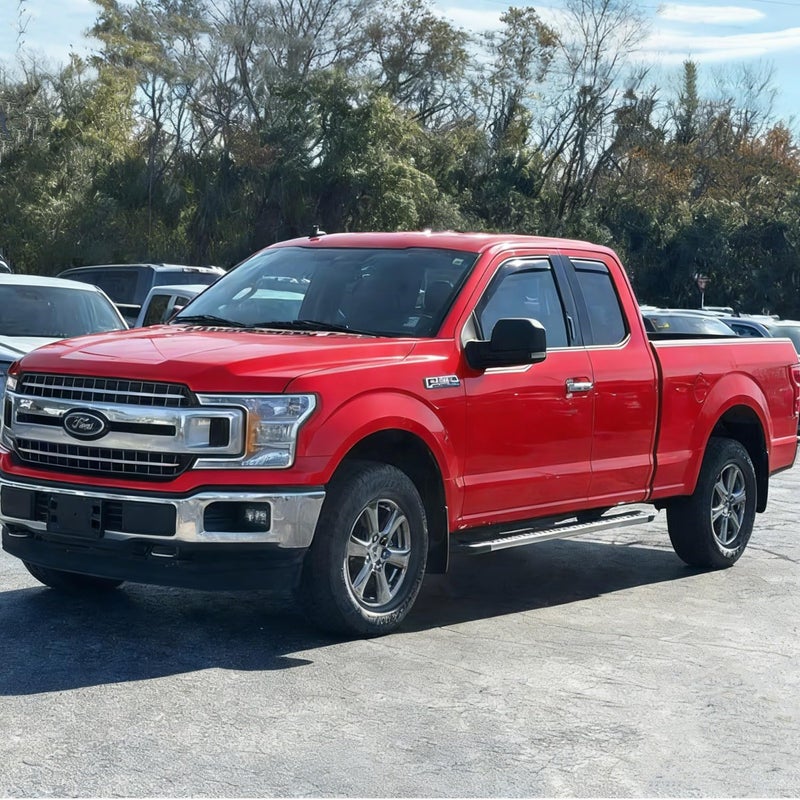 Darodcar Side Window Deflectors Vent Visors for 2015-2020 F150 Extended Cab - Dark Smoke 4-Piece Set - Image 2