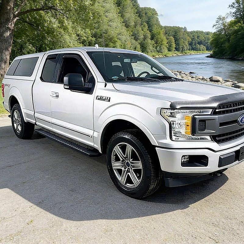 Darodcar Side Window Deflectors Vent Visors for 2015-2020 F150 Extended Cab - Dark Smoke 4-Piece Set - Image 3