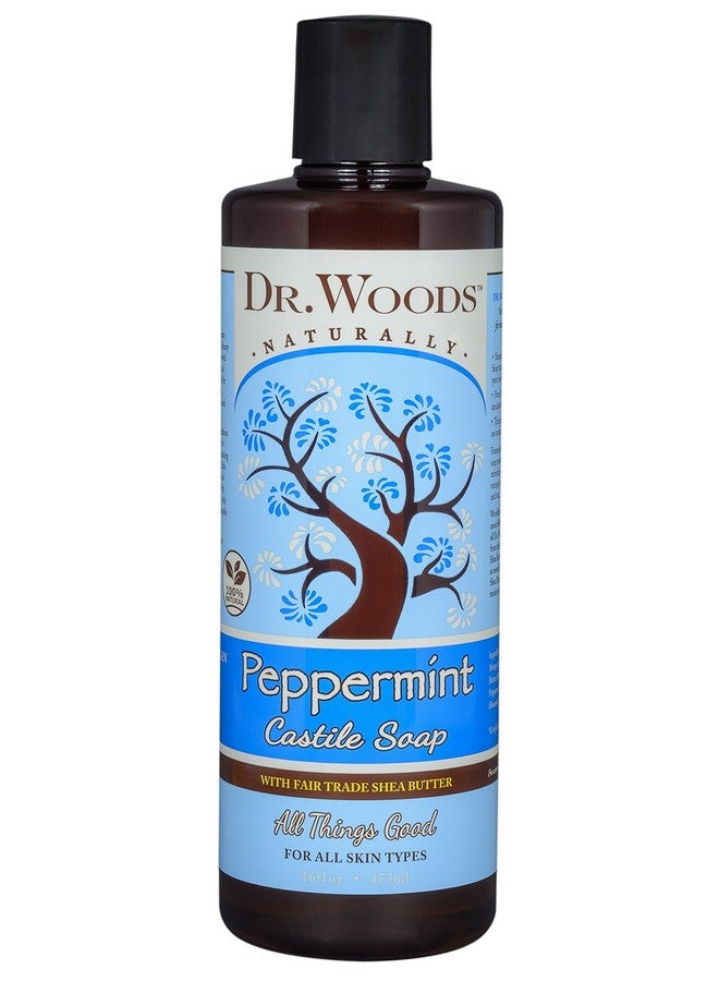 Dr. Woods Pure Castile Peppermint Soap With Organic Shea Butter 16 Ounces - Image 1
