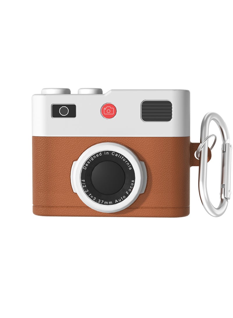 AirPods Pro 2 Case, Compact and Portable, Creative Airpods Pro 2 Case, 2022 Apple AirPods Pro 2 Eearphone Case, Camera-Shaped Airpods Pro 2 Case with Keyring, Creative Gift, 2025 New Earbud Case,Cute Silicone Eearphone Cover - Image 1