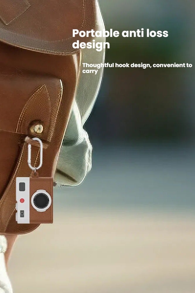 AirPods Pro 2 Case, Compact and Portable, Creative Airpods Pro 2 Case, 2022 Apple AirPods Pro 2 Eearphone Case, Camera-Shaped Airpods Pro 2 Case with Keyring, Creative Gift, 2025 New Earbud Case,Cute Silicone Eearphone Cover - Image 4