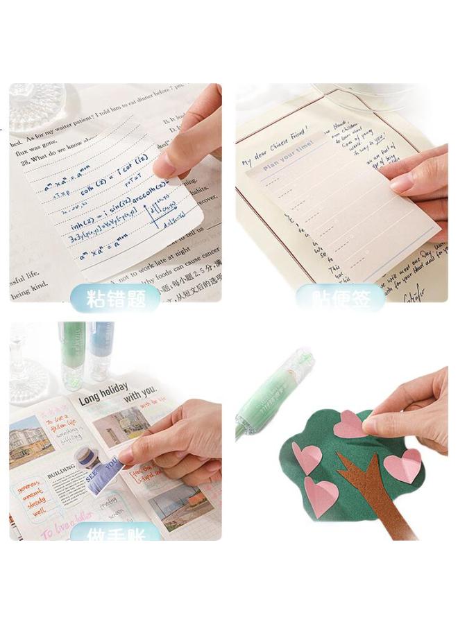 Changli Push-Button Dot Glue Correction Tape, High Adhesion, Traceless, No Residue, For Students, Error Correction, Sticky Dots, Double-Sided Tape, Transparent Tape, Children'S Craft Glue Pen, Stickers, Journal Glue, Stationery - Image 3