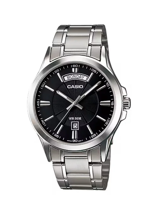 Casio Men's Stainless Steel  Analog Watch MTP-1381D-1AVDF - 46.6 mm