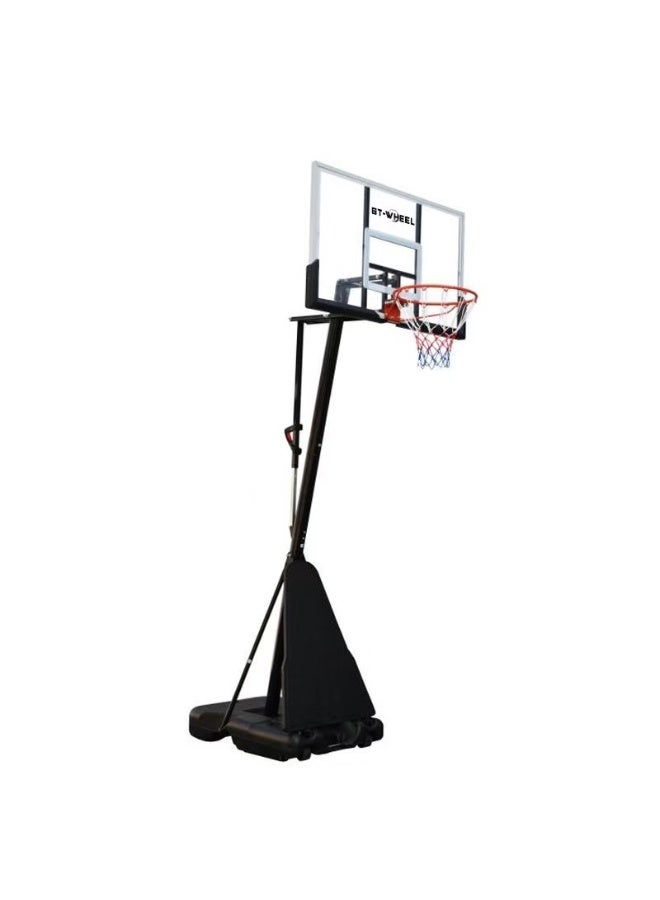 GT-Wheel Portable Basketball Hoop for Outdoor & Indoor Use Height Adjustable 7.2FT to 10FT 44"-48" Shatterproof Backboard Pro-Style Breakaway Rim Heavy-Duty Base with Wheels for Adults & Teens - Image 2