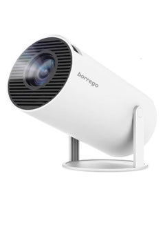 borrego Immersive 4K Smart Portable Projector with Built-In Speakers Screen Mirroring  and Advanced Connectivity Features for HD Home Cinema Experience  - Image 1