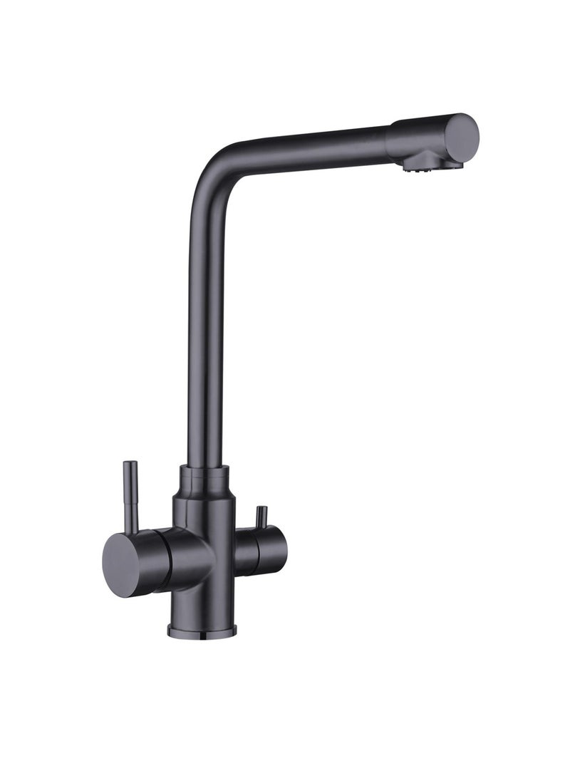 MILLEN MILLEN Single Lever Kitchen Faucet Mixer with 360° Swivel, Dual Outlet Water Function, Gunmetal Satin  - MMD201GM, 1Y Warranty  - Image 1