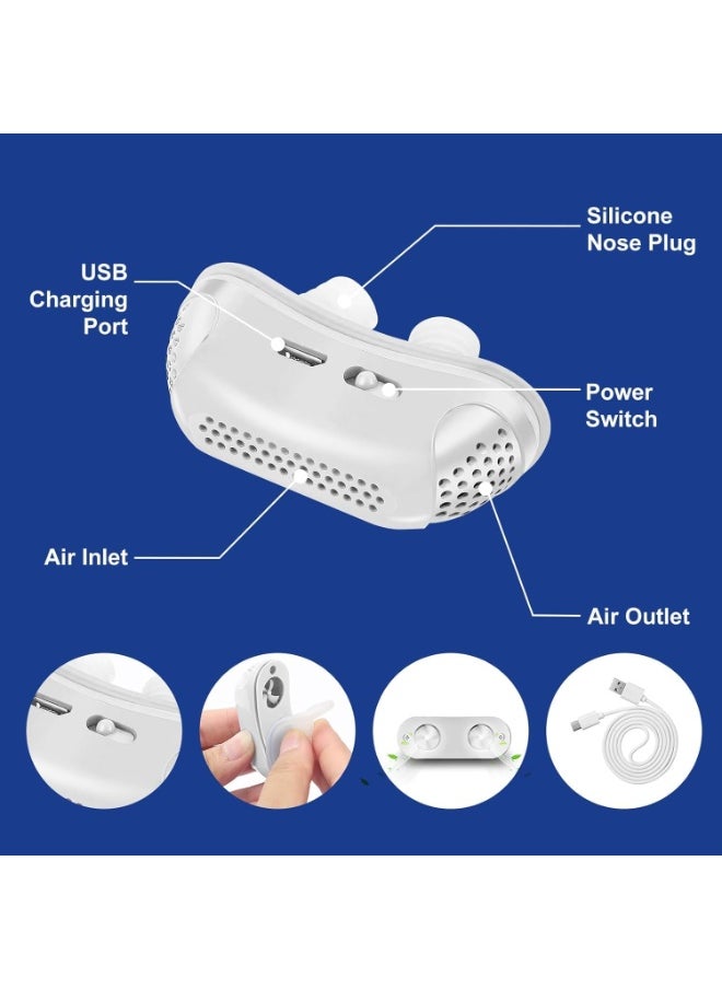 Generic - Double Vortex Anti-Snoring Device, Portable Snoring Solution, Adjustable and Ventilated, Effective Sleep Aid for Men and Women, Multicolor - Image 1