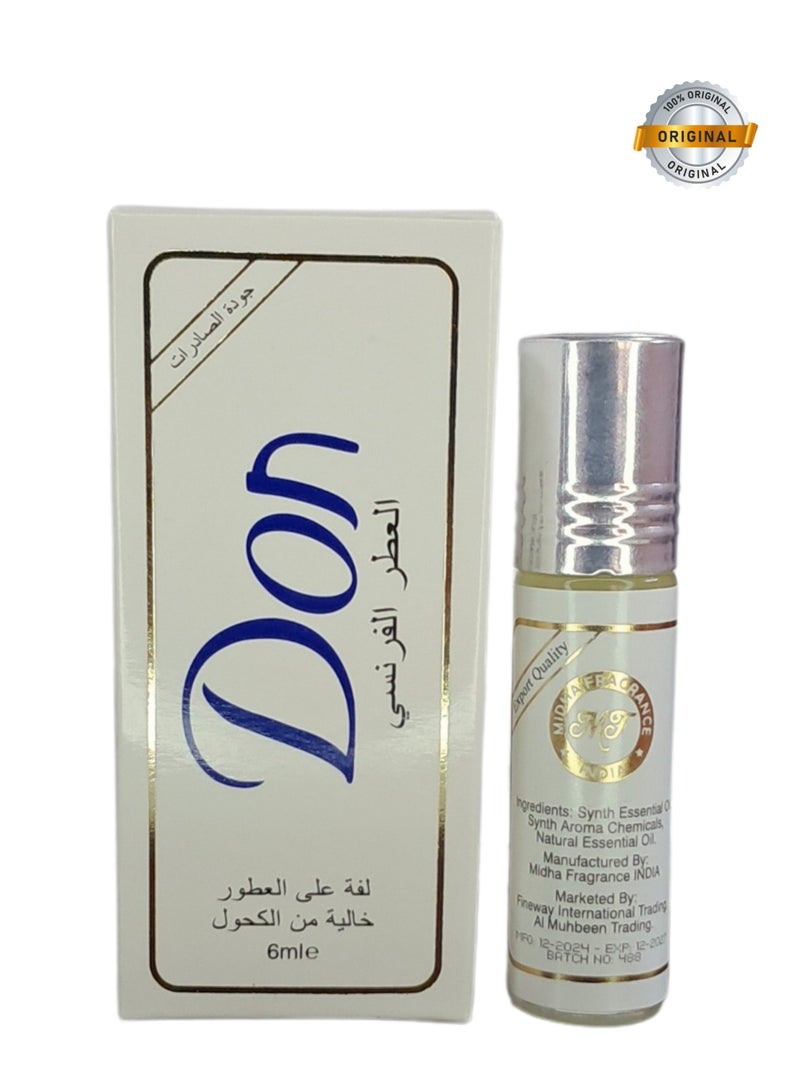 don Don French Fragrance  the original,Roll ,free From Alcohol 6 ml  - Image 1