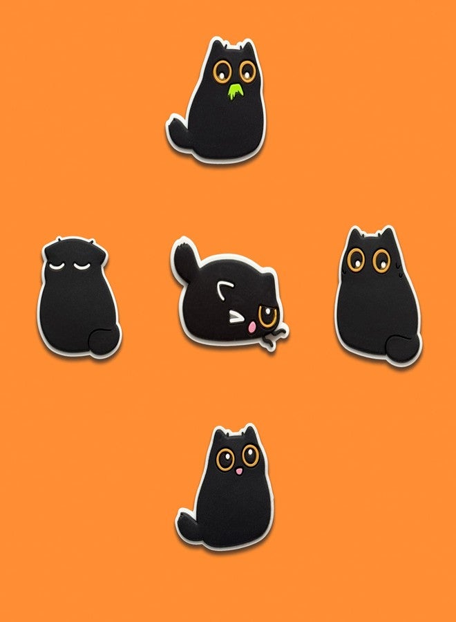 Chionwen Black Cat Shoe Decoration Charms for Croc Clog, Cute Cat Charms Accessories for Adults - Image 3