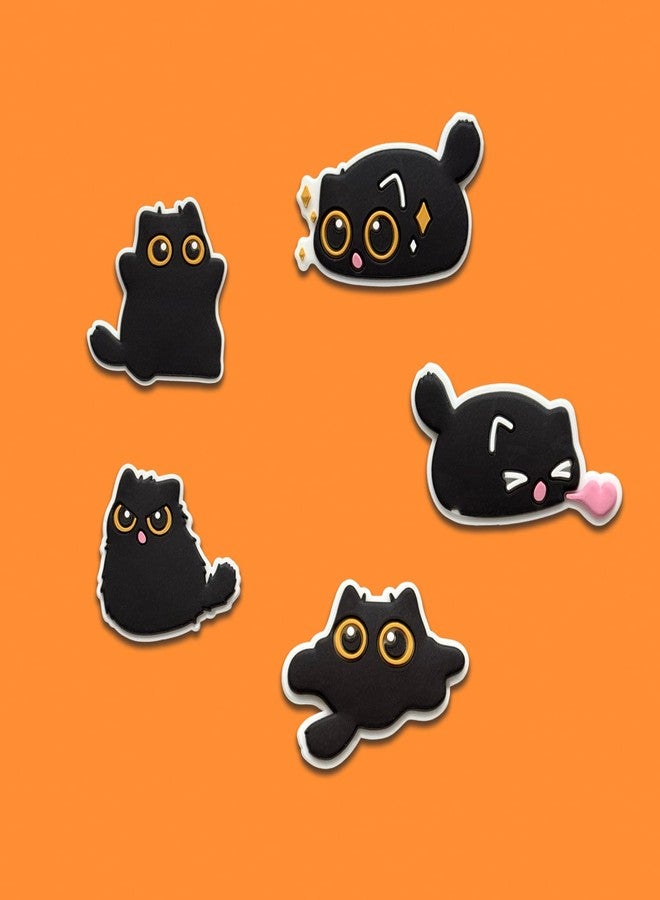 Chionwen Black Cat Shoe Decoration Charms for Croc Clog, Cute Cat Charms Accessories for Adults - Image 4