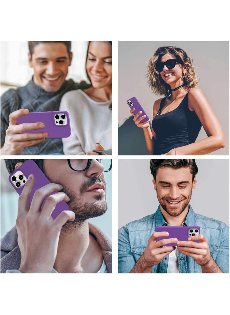 ACLIX Premium Liquid Silicone Case for iPhone 14 Pro Slim Fit, Soft Touch with Microfiber Lining & Enhanced Camera Protection - Durable & Anti-Fingerprint | Deep Purple - Image 5