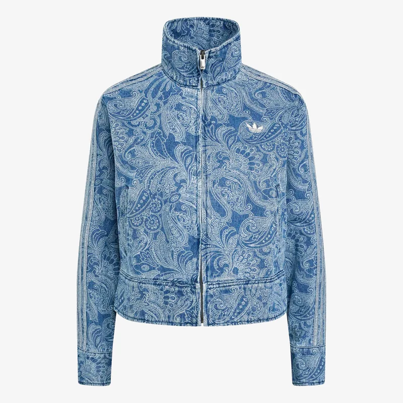 ADIDAS LIBERTY LONDON FIREBIRD DENIM TRACKTOP