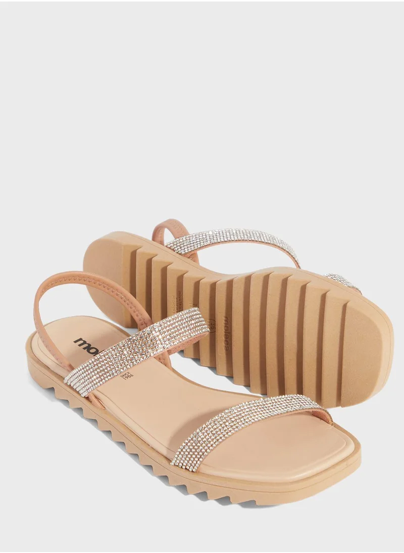 MOLECA Camila Multi Strap Flat Sandals