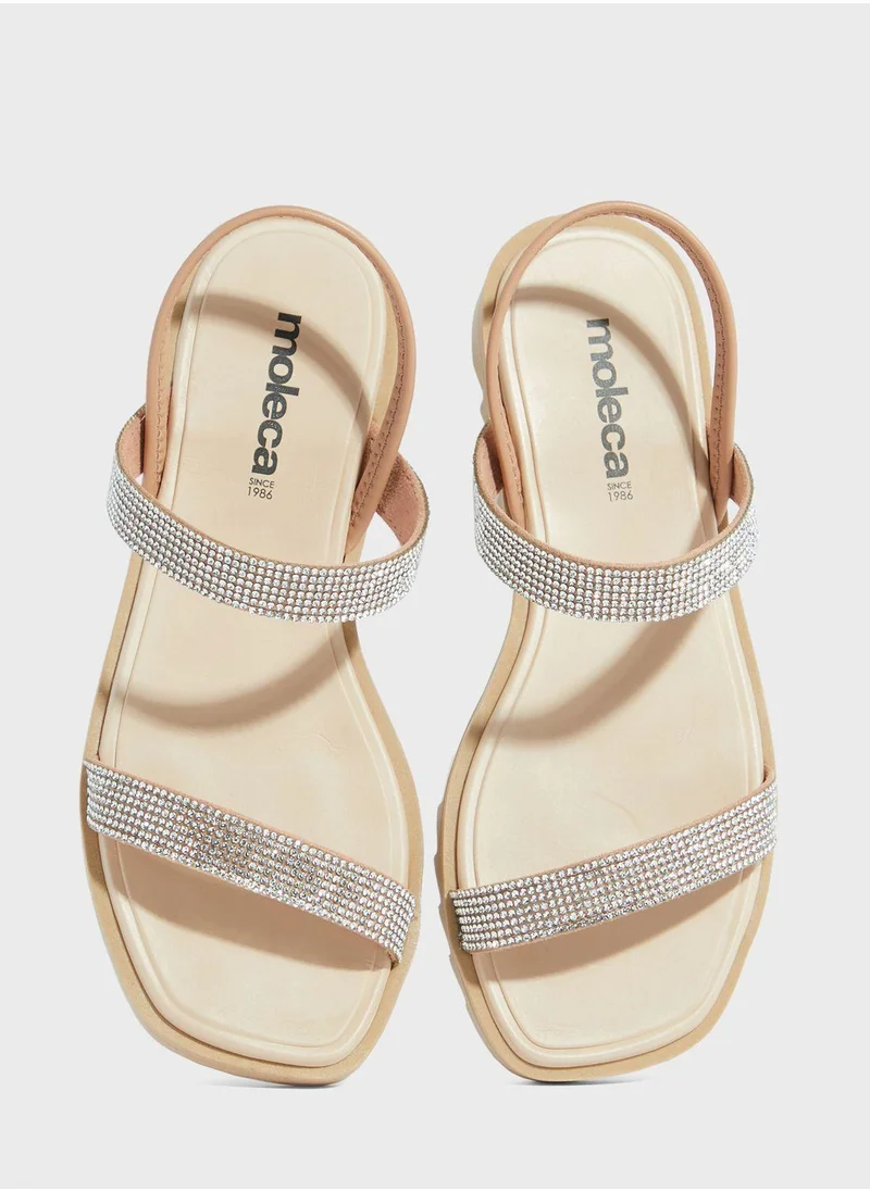 MOLECA Camila Multi Strap Flat Sandals