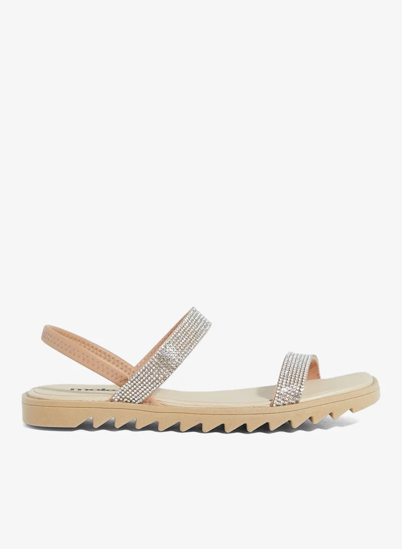 موليكا صنادل مسطحة للنساء - صنادل مسطحة أنيقة ونعال مسطحة مريحة للسيدات