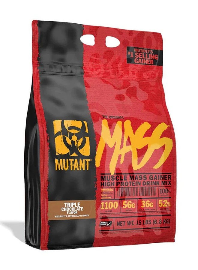 Mutant Mass Muscle Gainer, Triple Chocolate 15lb