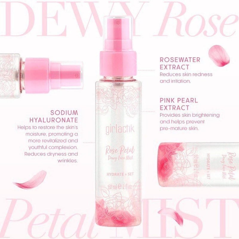 Girlactik Rose Petal Dewy Face Mist 2 fl oz. - Image 4
