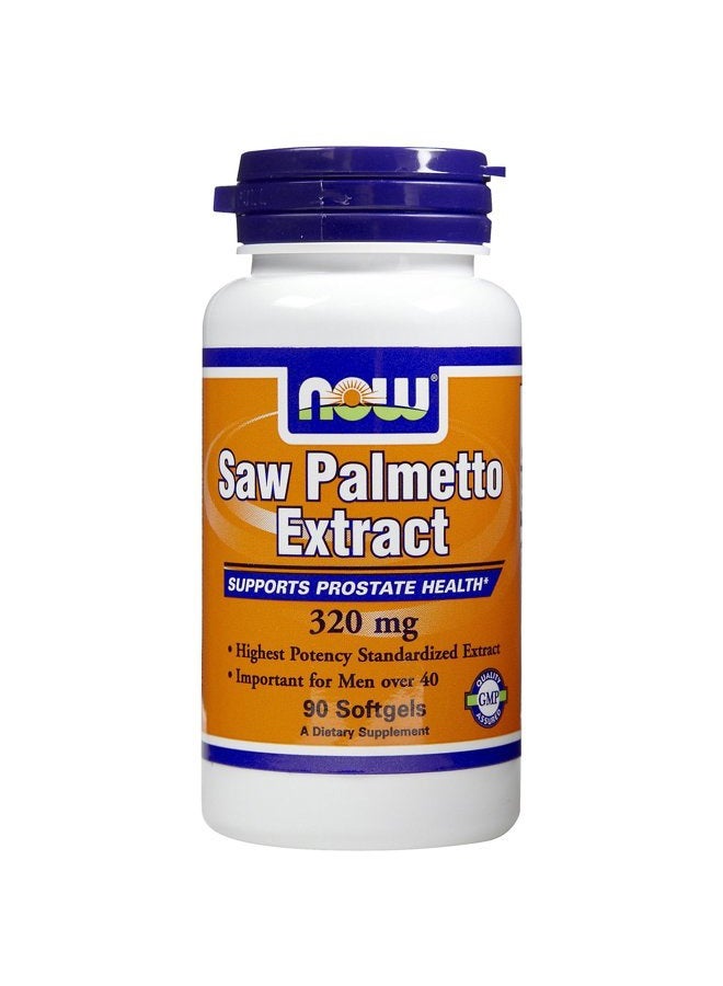 Now Foods Saw Palmetto Extract 320mg, 90 sgels (Multi-Pack)