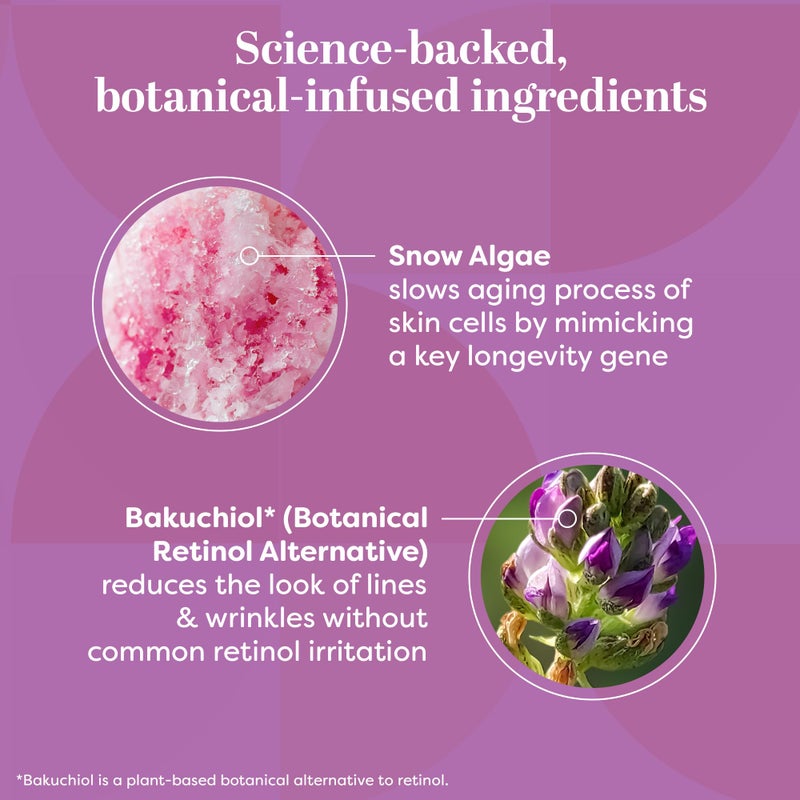 TruSkin Longevity Moisturizing Cream â€“ Revolutionary Face Moisturizer with Bakuchiol & Snow Algae â€“ Healthy Aging Gentle Retinol Alternative, Firmer-Looking Skin, 2 fl oz - Image 3