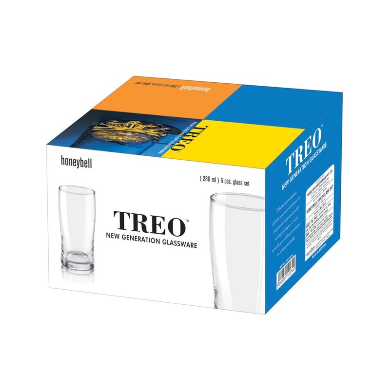 Treo By Milton Honey Bell Glass Set of 6 280 ml - Image 3