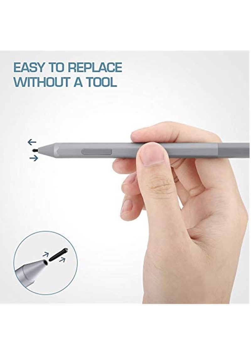 KASTWAVE مجموعة استبدال رؤوس أقلام Surface Pen الأصلية (5 قطع، نوع HB/HB/HB/2H/2H) تناسب قلم Surface Pro 2017 (طراز 1776) وقلم Surface Pro 4 - Image 3