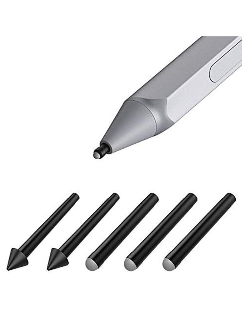 KASTWAVE مجموعة استبدال رؤوس أقلام Surface Pen الأصلية (5 قطع، نوع HB/HB/HB/2H/2H) تناسب قلم Surface Pro 2017 (طراز 1776) وقلم Surface Pro 4 - Image 1