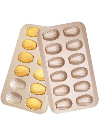 2 PCS Madeleine Pan, 12-Cup Nonstick Shell Shape Baking Cake Mold Jumbo Muffin,Bakeware Bread Pan, Sheet Pans for Cooking Nonstick,15.5 Inch Baking Pan Loaf - pzsku/Z12E7D5E8741675560AFCZ/45/_/1691046319/6dab0928-b52c-4c0e-b693-48c661a60fdb