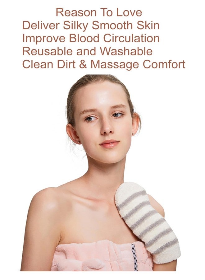 KitchenFest® Exfoliating Glove For Body Scrub | High Lather Body Cleansing Shower, Spa, Skin Care Glove For Men & Women (M, 1) - Image 3