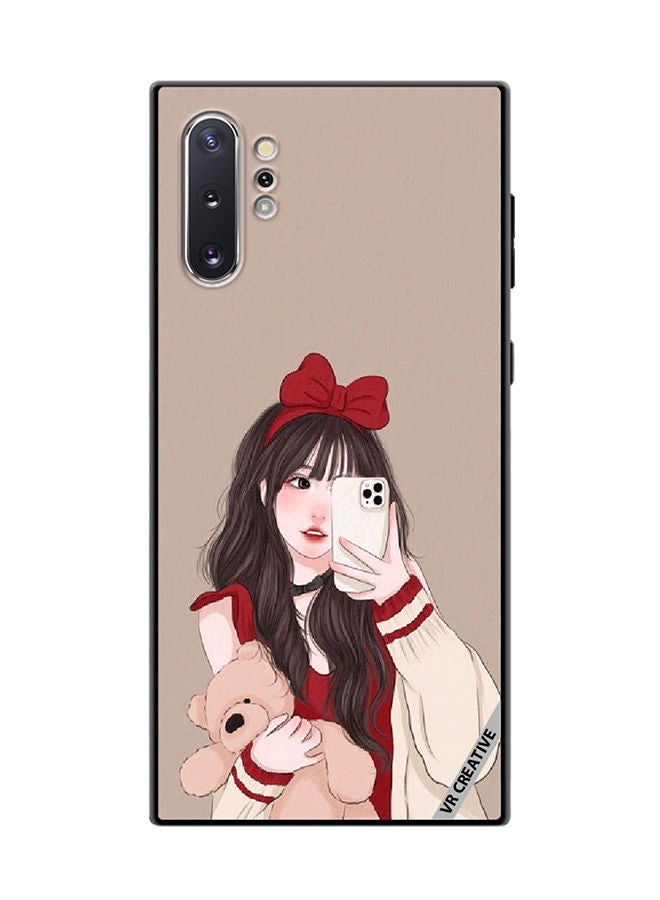 VR CREATIVE Protective Case Cover For Samsung Galaxy Note10 Plus 5G Girl Holding Teddy Design Multicolour - Image 1