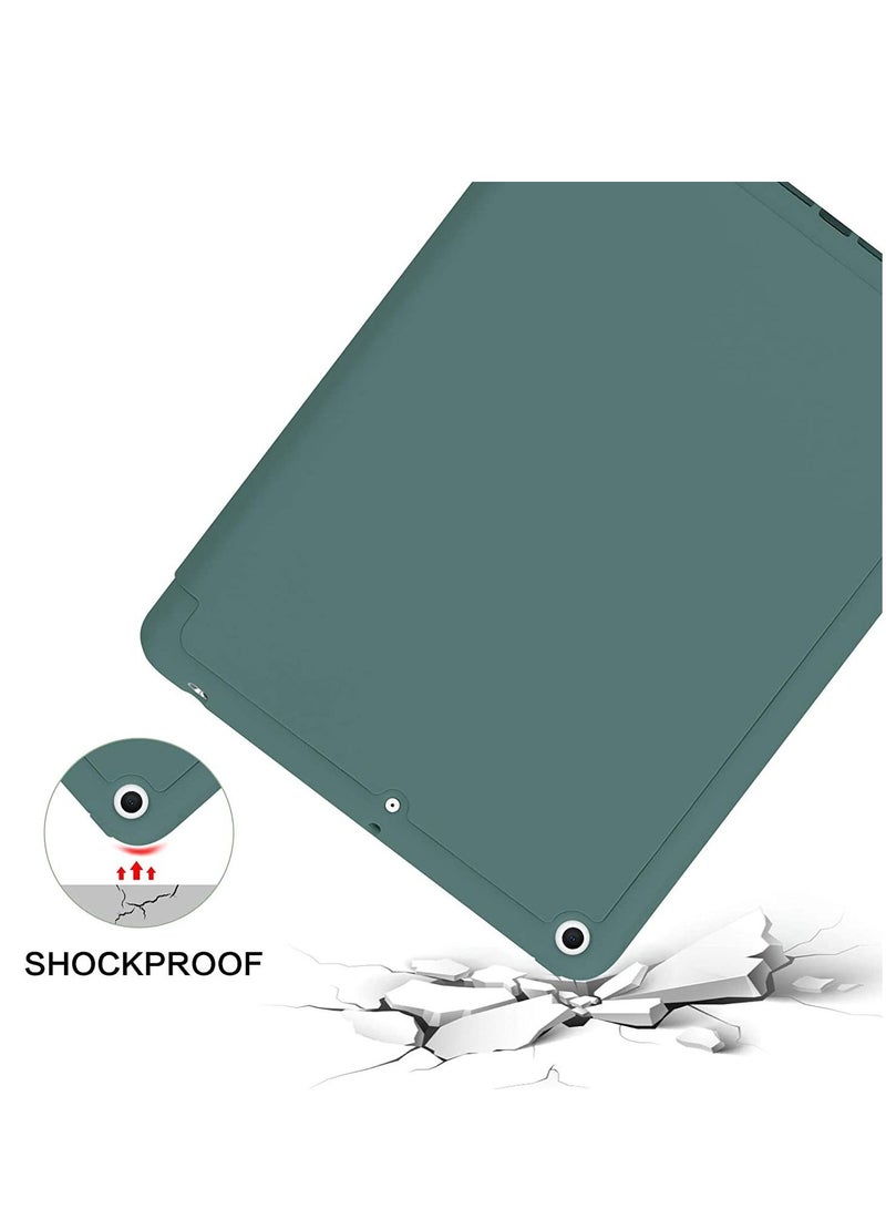 iPad 6th Generation Case, iPad 5th Generation Case with Pencil Holder, Premium Folio Folding Stand Smart Auto Wake/Sleep Protective Tablet Case for Apple iPad 9.7" 2018/2017,Midnight Green - Image 3