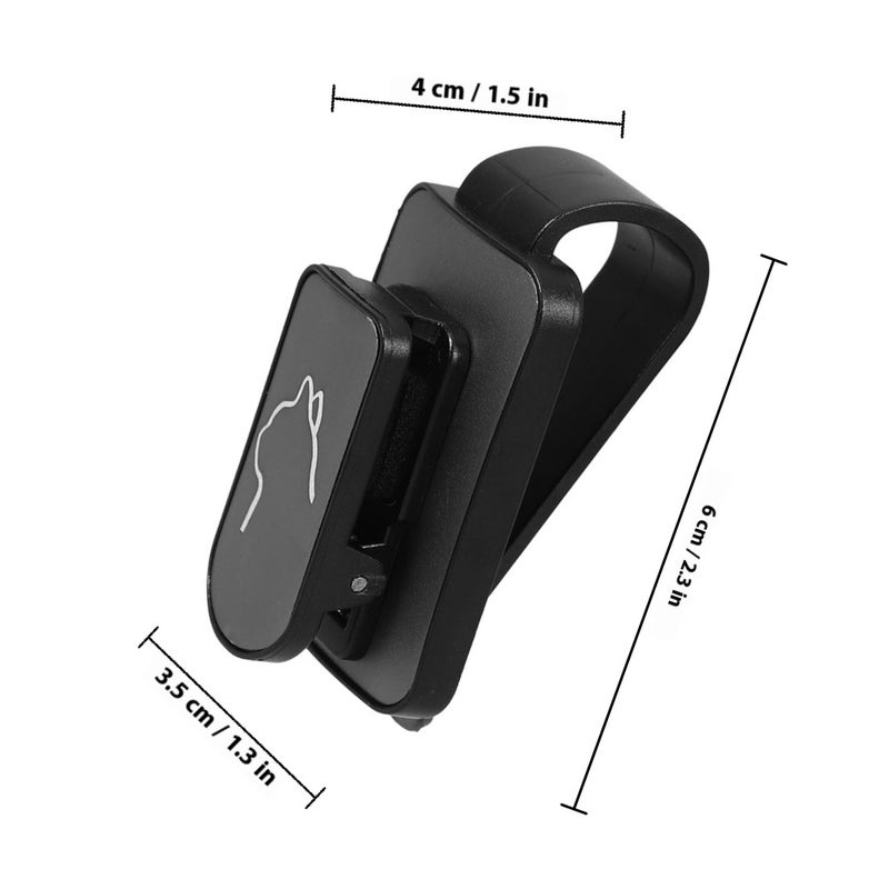 2pcs Car Sun Visor Sunglasses Clips Sunglasses Holder Visor Eyeglass Hanger Clip - Image 2