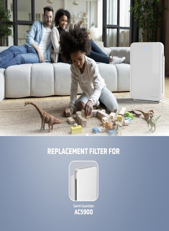 GermGuardian Germ Guardian FLT5900 True HEPA Genuine Air Purifier Replacement Filter J for GermGuardian AC5900WCA - Image 4